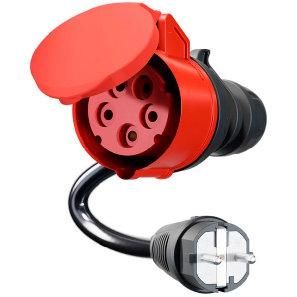 Adaptér pro Gemini flex 11 kW, CEE červený třífázový proud 16A > domácí zásuvka