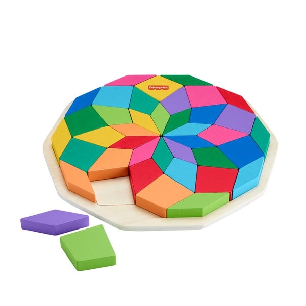 Dřevěná mandala puzzle Fisher-Price