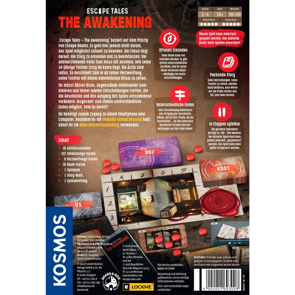 Escape Tales - The Awakening, Brettspiel