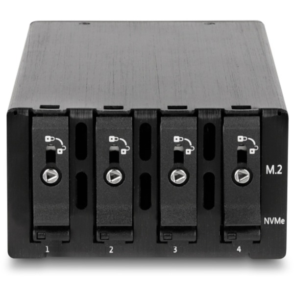 DeLOCK Slim Bay odnímatelný rám pro 4 x M.2 NVMe SSD s připojením Slim SAS SFF-8654