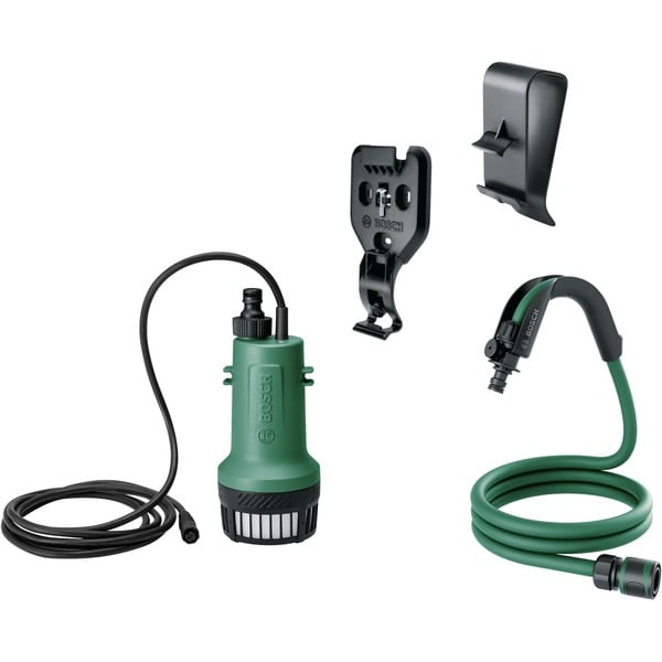 Bosch GardenPump 18V-2000, nástavec pro 2 dešťové sudy, ponorné / tlakové čerpadlo
