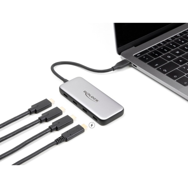 DeLOCK USB 10 Gbps USB Type-C Hub se 4 x USB Type-C, USB hub