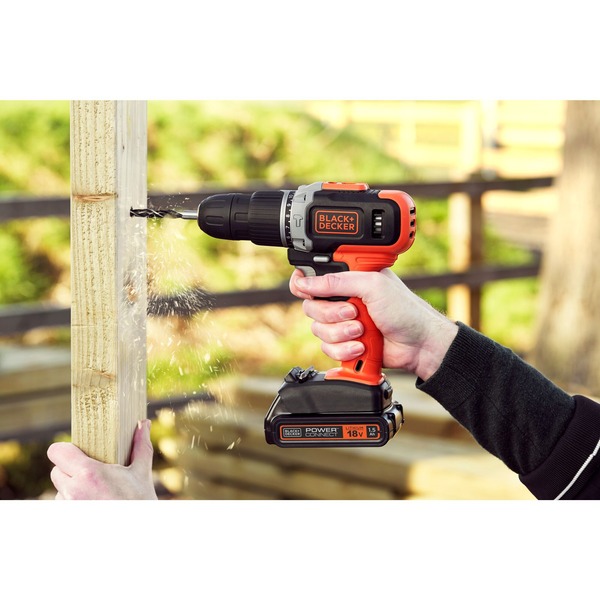 Aku příklepová vrtačka BLACK+DECKER BCKSB02, 18 voltů