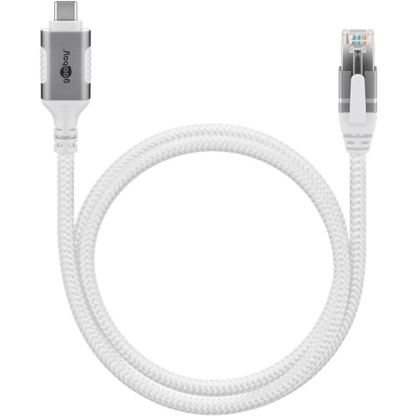 goobay Ethernetový kabel USB-C 3.2 Gen2 samec > RJ-45 samec, LAN adaptér