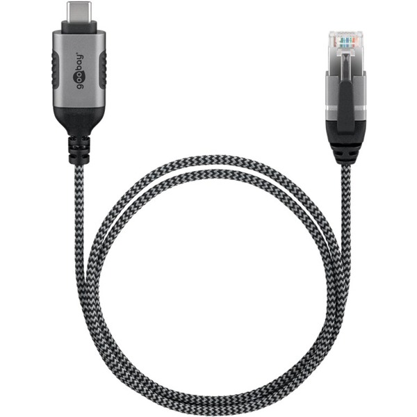 goobay Ethernetový adaptérový kabel USB-C 3.2 Gen2 > RJ-45, Slim