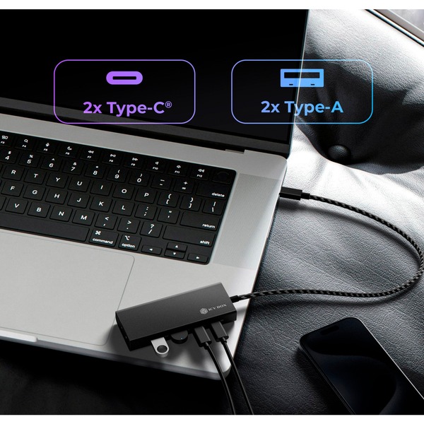 ICY BOX IB-HUB1436-CPD 4portový USB 3.2 Gen 2, rozbočovač USB