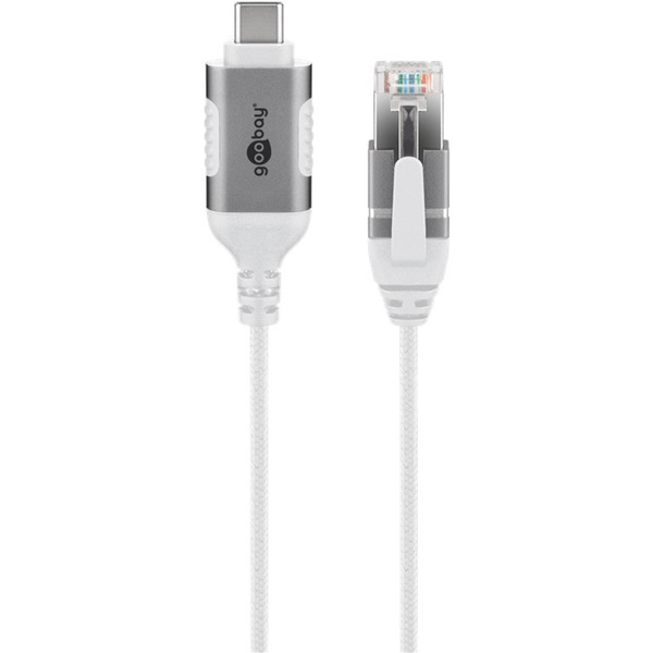 goobay Ethernetový adaptérový kabel USB-C 3.2 Gen2 > RJ-45, Slim
