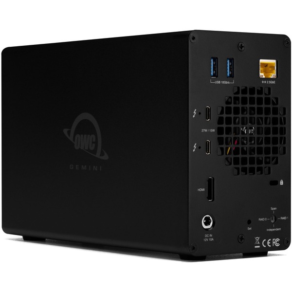 OWC Gemini Thunderbolt Dock a Dual-Bay RAID úložiště, pouzdro na disk