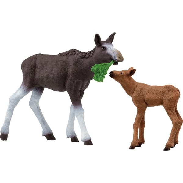 Schleich Schleich Wild Life losí kráva s teletem, figurka jako hračka