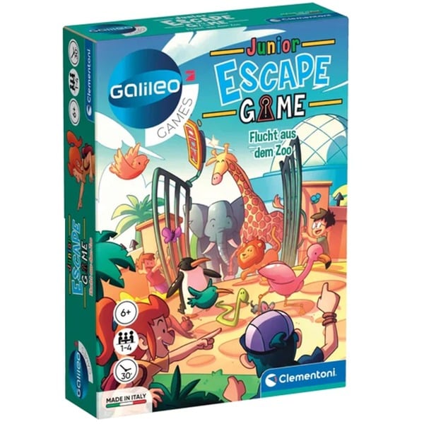 Clementoni Escape Game Junior - útěk ze zoo, společenská hra