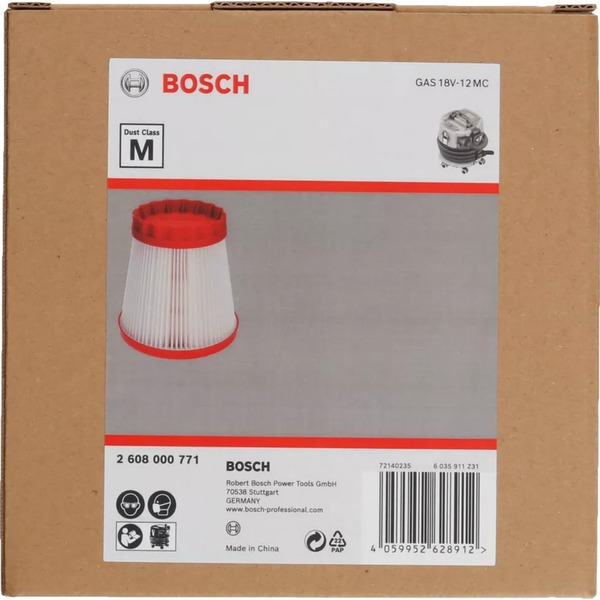 Bosch PTFE filtr třídy M, pro GAS 18V-12 MC Professional
