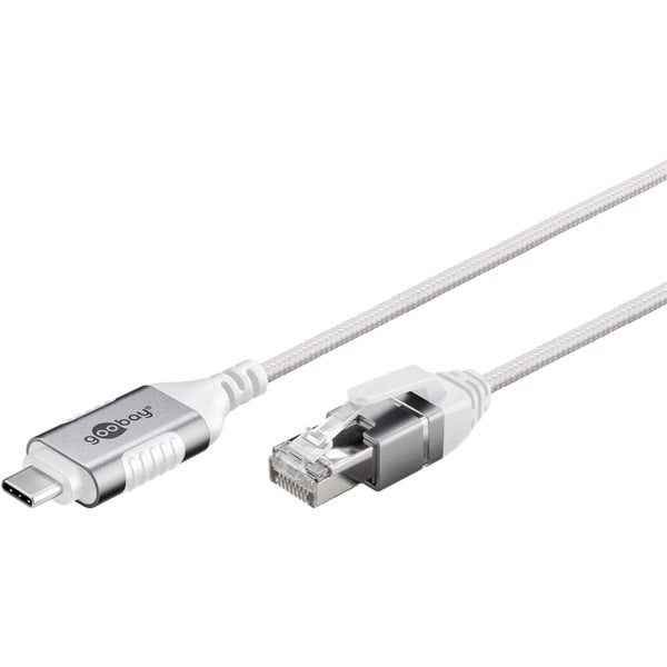 goobay Ethernetový adaptérový kabel USB-C 3.2 Gen2 > RJ-45, Slim