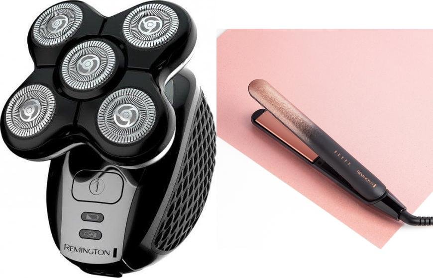 Holicí strojek Remington XR 1500 + žehlička Remington S5305