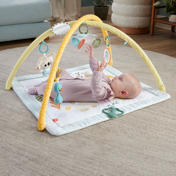 Fisher-Price  Simply Senses Newborn Gym (Sensimals   24), hrací oblouk/deka