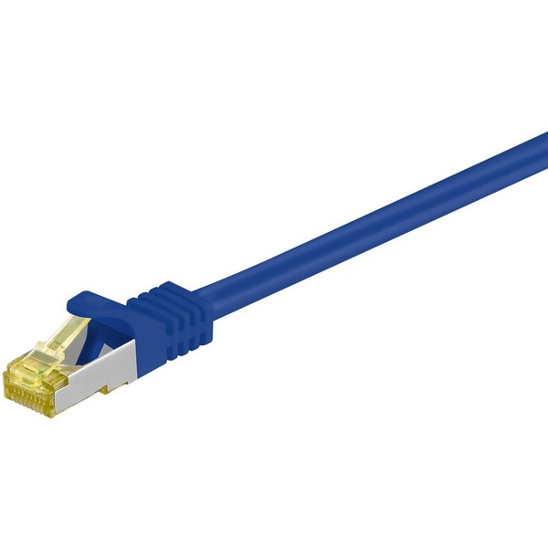 RJ-45 Patchkabel Cat 6.a S/FTP (PIMF), mit Cat.7 Rohkabel