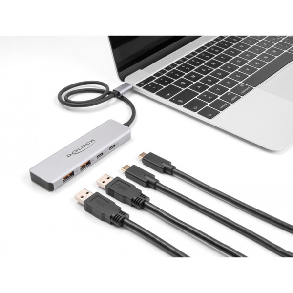 Rozbočovač USB 10 Gb/s USB Type-C s 2 x USB Type-A a 2 x USB Type-C, USB hub