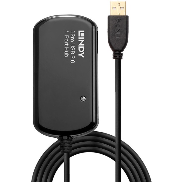 Lindy USB 2.0 Aktivverlängerungshub Pro 2.0 12m, USB-Hub 42783
