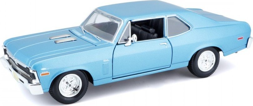 Maisto Composite model Chevrolet Nova 1970 1/24 modrá