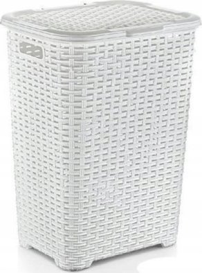 Katex Koš na prádlo.RATAN 60l-bílý 435x337x602 mm