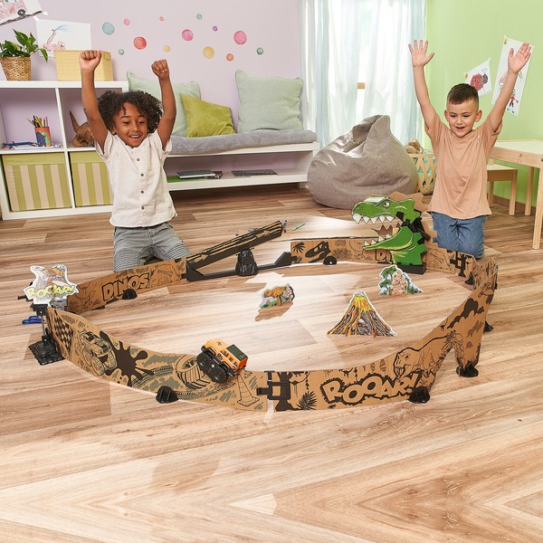 Car-Board Racers - Dino Adventure Set, dráha
