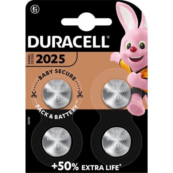 Duracell CR2025 lítiový gombíkový článok 3V, batéria