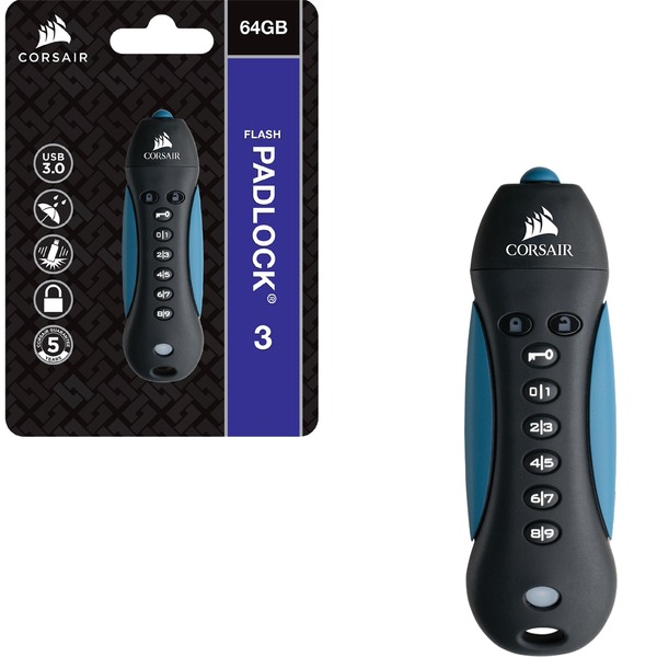 Flash Visací zámek 3 256 GB, USB klíčenka