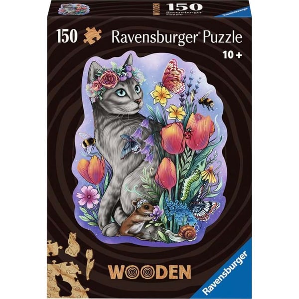 Dřevěné puzzle Ravensburger Spring Cat