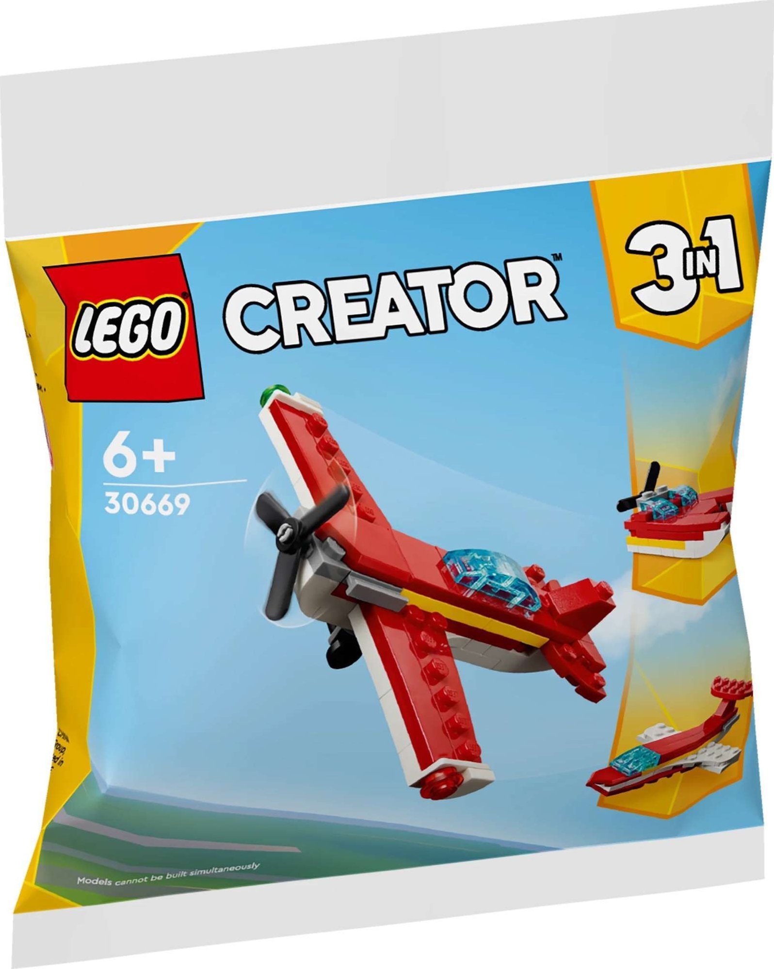 LEGO CREATOR 3 V 1 30669 Ikonické červené letadlo