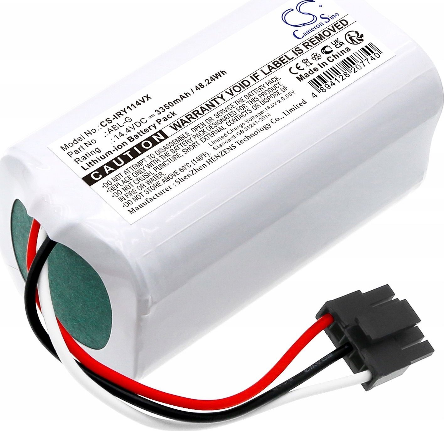 Baterie typu ABL-G pro iRobot Roomba Combo Essential Y011040 / CS-IRY114VX