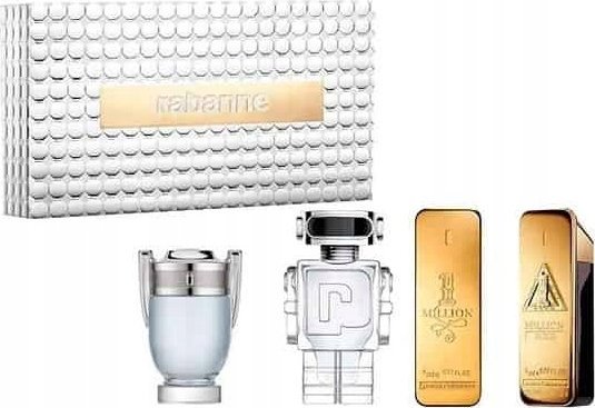 Paco Rabanne SET MINIATURY PACO RABANNE One Million EDT 5ml + One Million Elixir Intense EDP 5ml + Invictus EDT 5ml + Phantom EDT 5ml