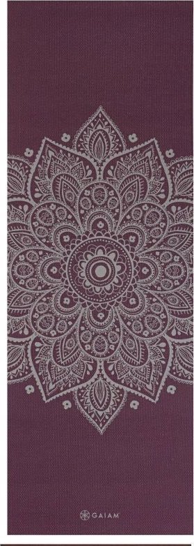Gaiam GAIAM PŮLNOČNÍ ŠVESTKA SLUNEČNÍ KVĚTINOVÁ JÓGA PODLOŽKA 5MM 65734