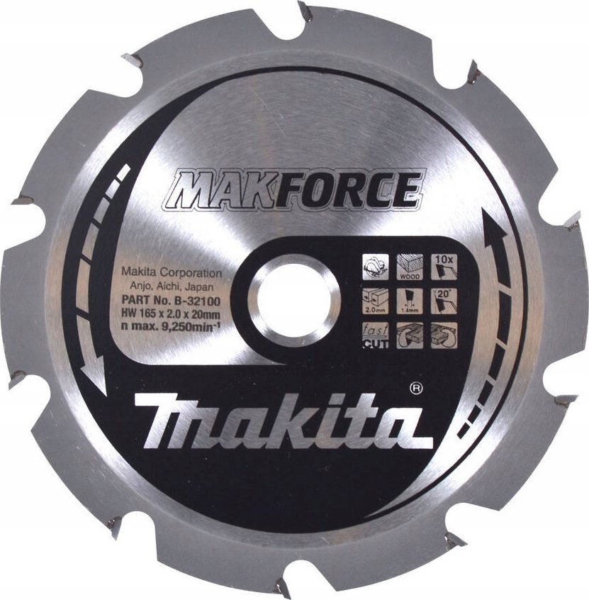 Makita MAKITA cirkulační pila 165x20x10z MAKFORCE WOOD