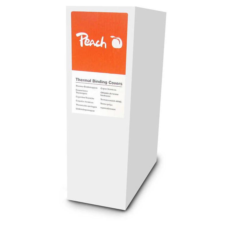 PEACH Thermal Binding Covers A4 6mm, white 100ks