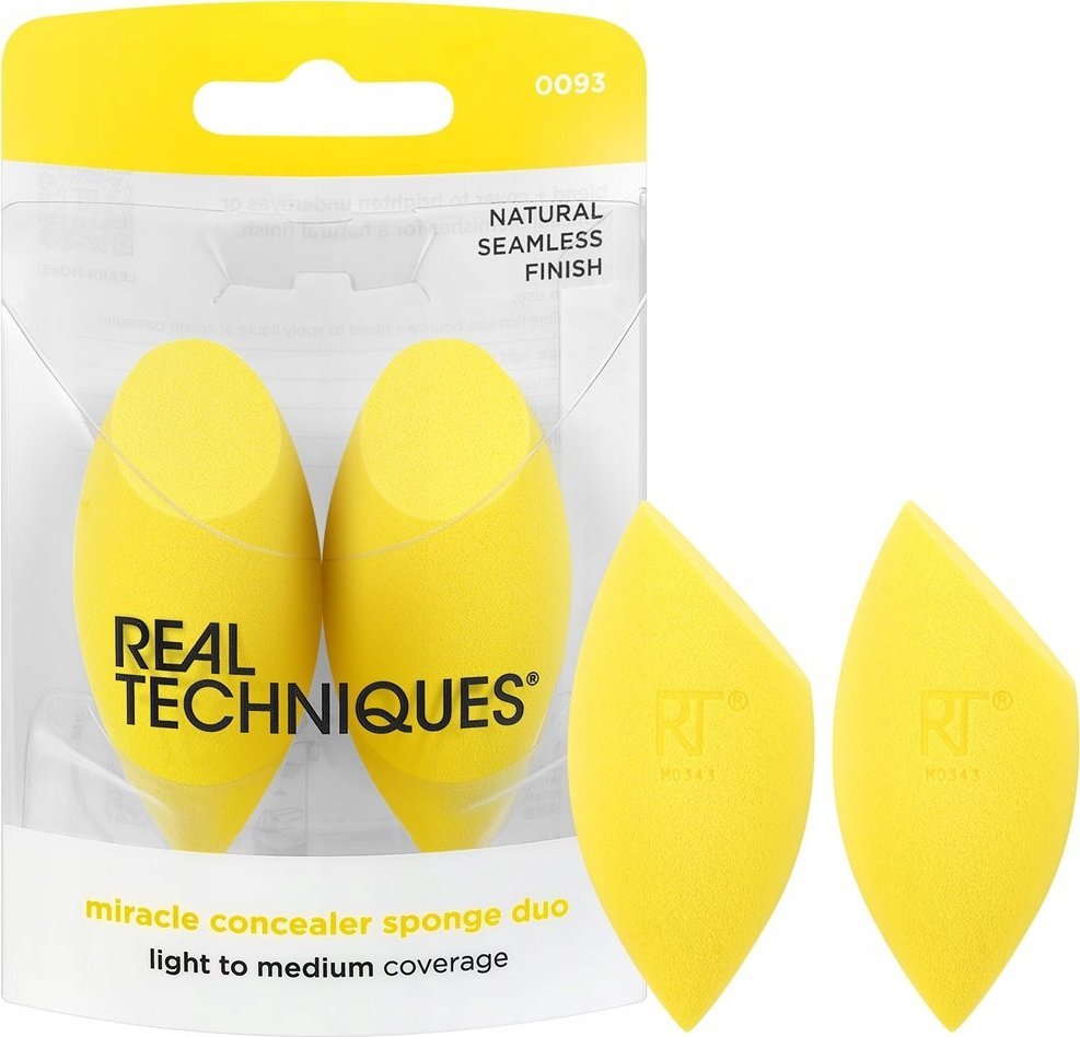 Real Techniques REAL TECHNIQUES_SET Miracle Concealer Sponge houbička na make-up 2 ks