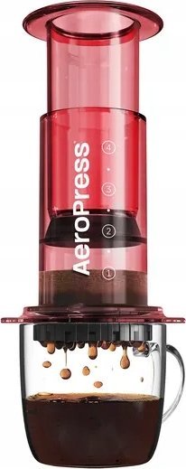Aero Press AeroPress Clear Red - Červený kávovar