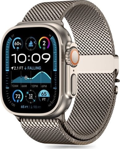Tech-Protect TECH-PROTECT MILANO APPLE WATCH 6 / 7 / 8 / 9 / 10 / SE / ULTRA 1 / 2 (44 / 45 / 46 / 49 MM) TITANOVÝ