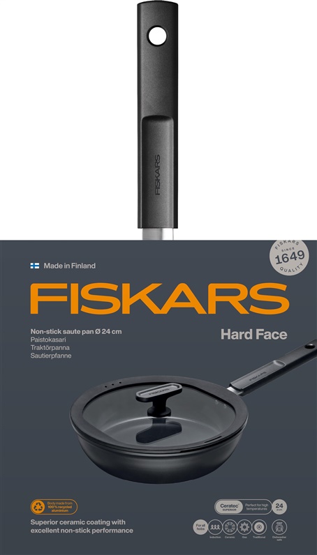 Pánev s poklicí Fiskars, 24 cm, hliník