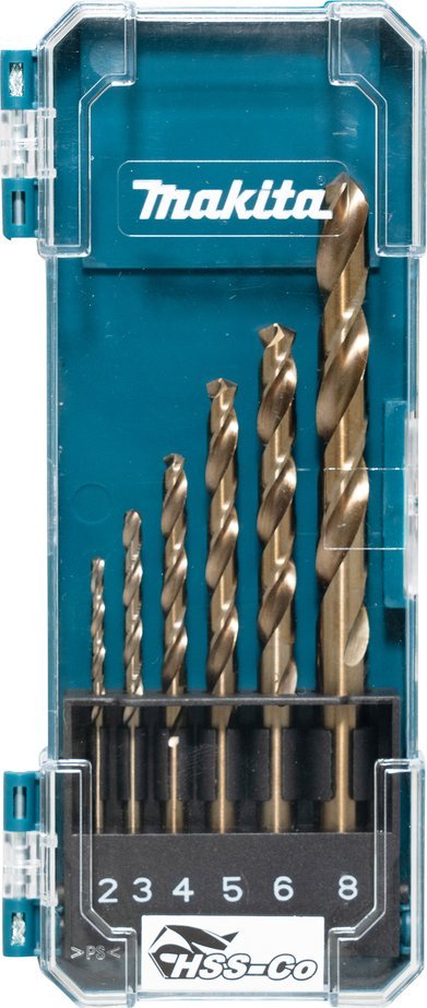 Makita D-75758 sada vrtáků do kovu HSS-Co 2,3,4,5,6,8mm