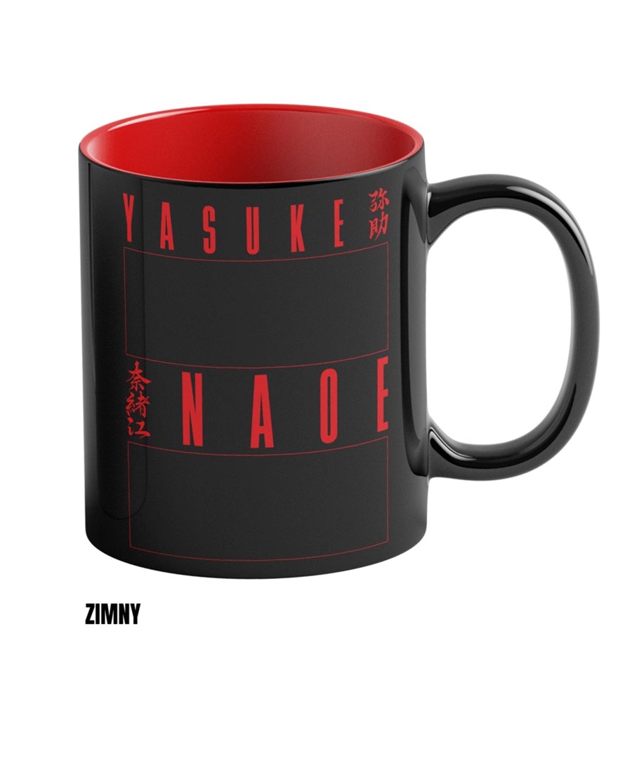 Hrnek pro odhalení tepla Good Loot Assassin s Creed: Shadows - Naoe & Yasuke 450 ml Černá, Červená