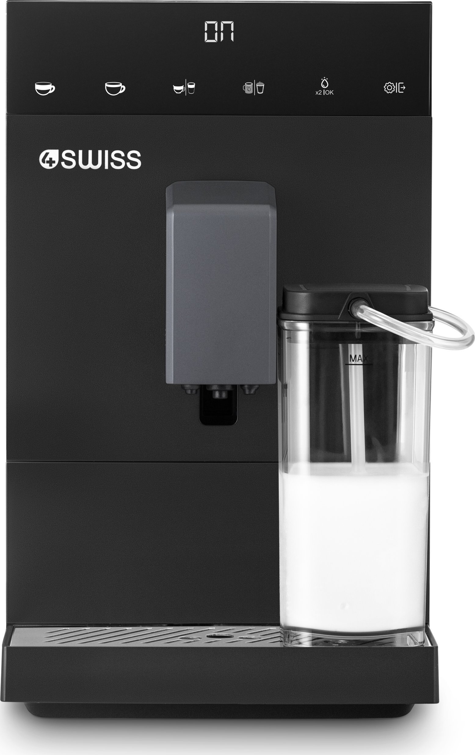 4Swiss A23 Siena tlakový kávovar + sada 3x 500g kávy + čisticí prostředky a filtr