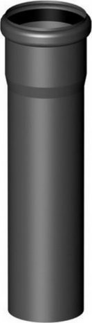 Almeva STARR Trubka s hrdlem 0,5m DN60 UV stabilní černá7630005898062