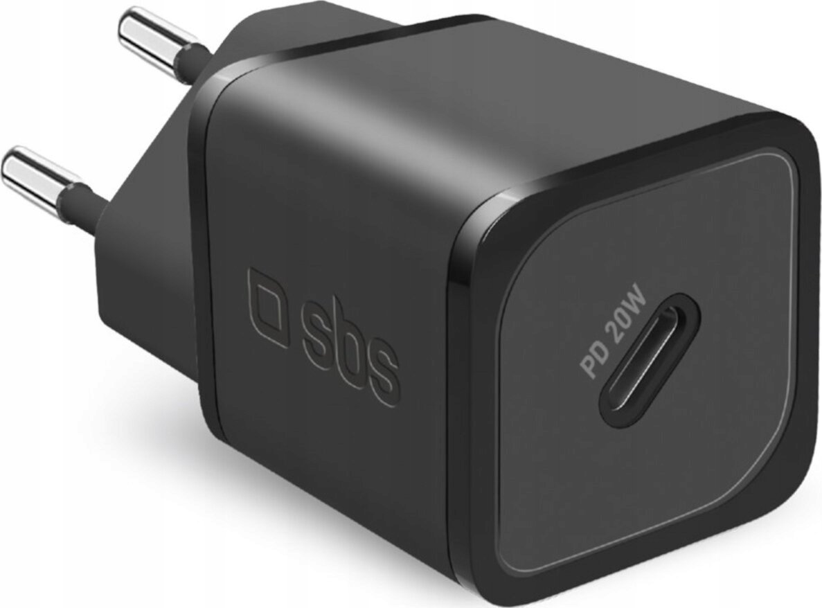 SBS Mobile Mobilní nabíječka SBS PD 20W USB-C GaN černá