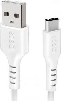 SBS Mobile USB kabel USB-A - USB-C 1,5 m bílý (JAB-7488964)
