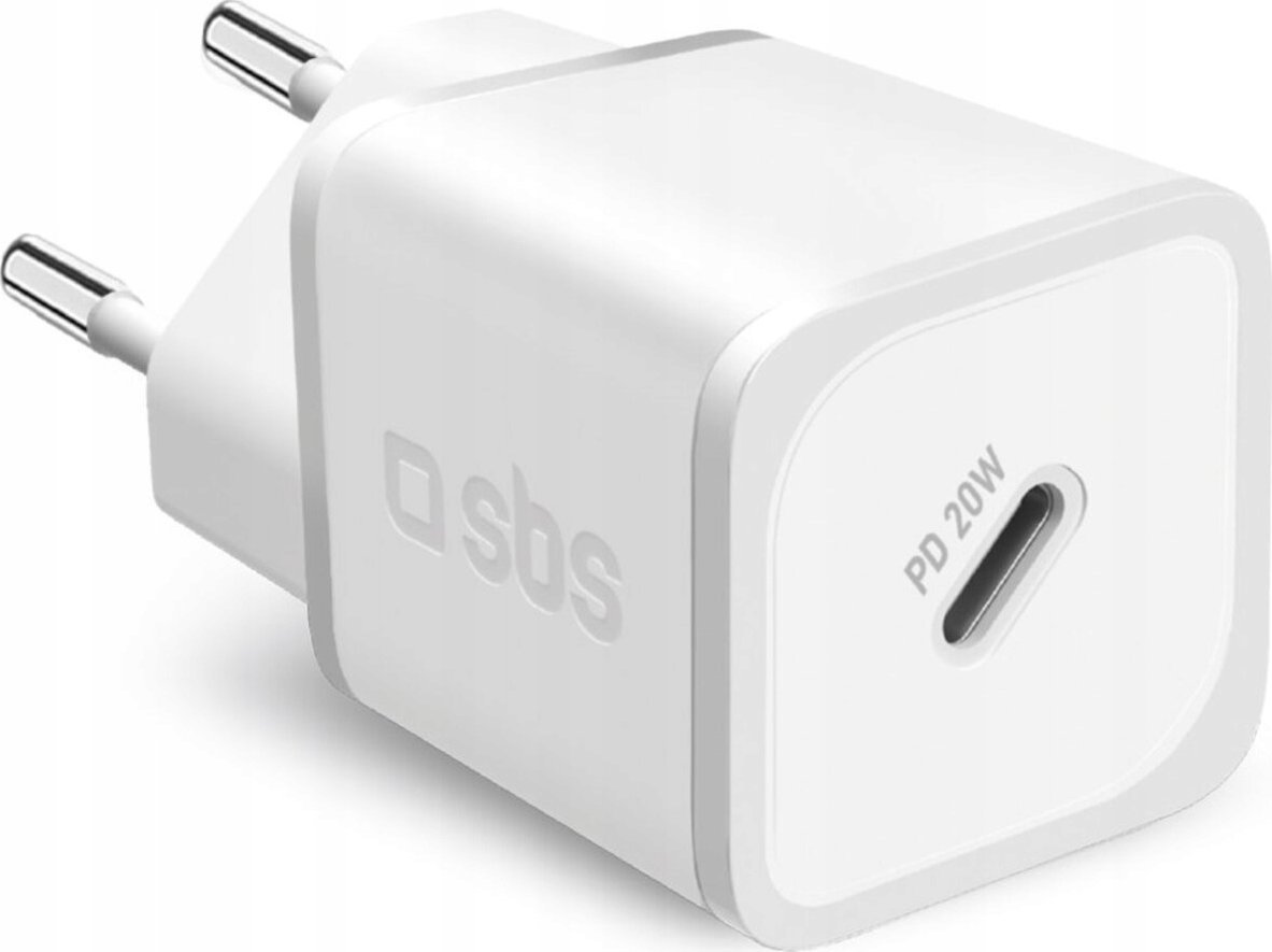 SBS Mobile Mobilní nabíječka SBS PD 20W USB-C GaN bílá