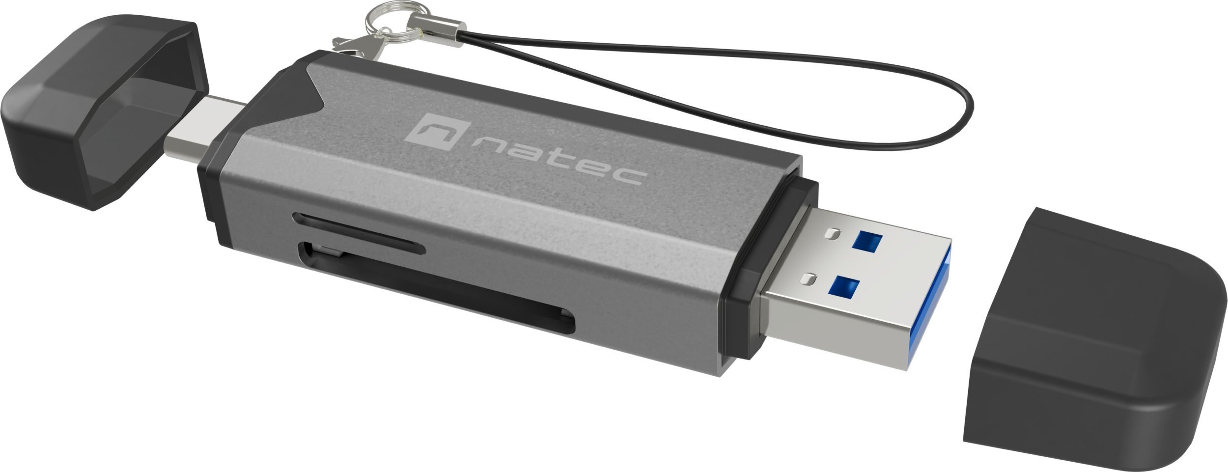 Čtečka karet Natec SCARAB 3 USB-A + USB-C 3.1 GEN 1/microSD/microSDHC/microSDXC/SD/SDHC/SDXC/T-Flash