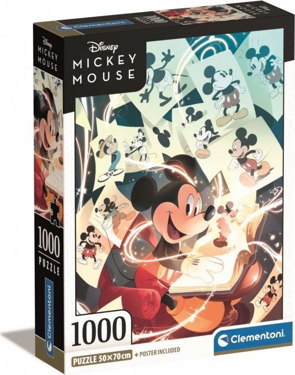 Clementoni Puzzle 1000 dílků Kompaktní Mickey Mouse Celebration