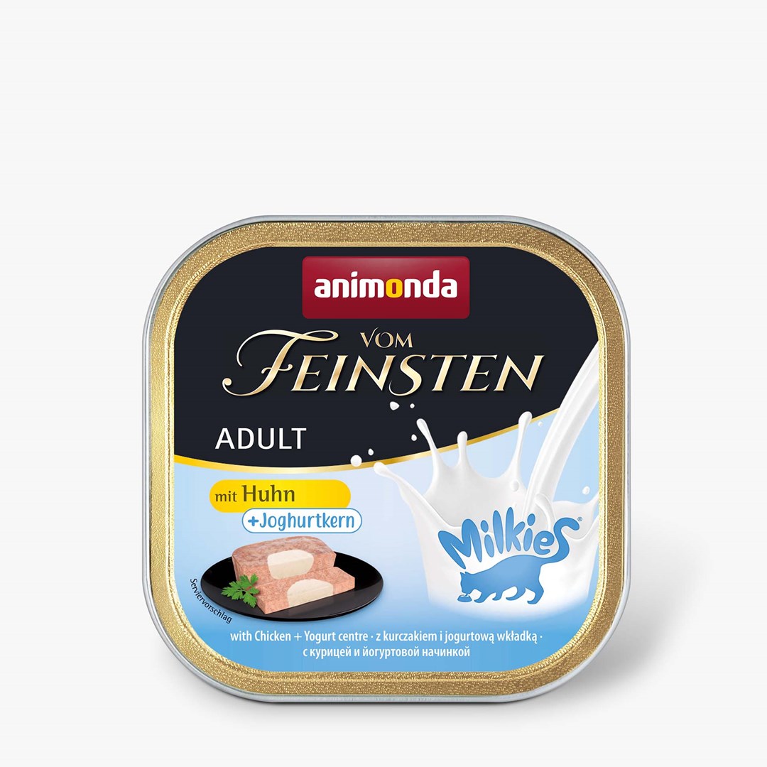 ANIMONDA Vom Feinsten Adult Milkies s kuřetem a jogurtovou náplní - mokré krmivo pro kočky - 100g