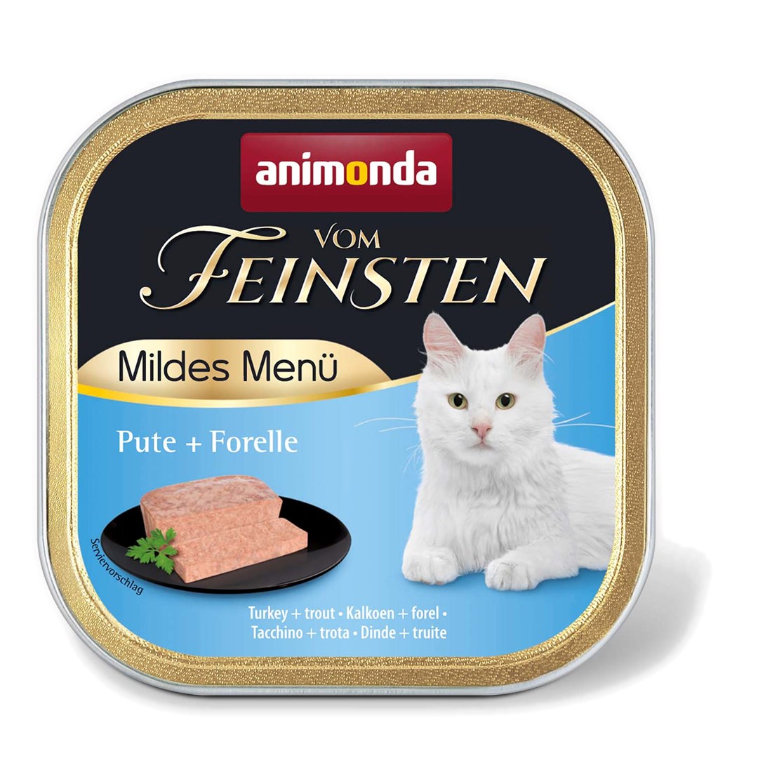 ANIMONDA Vom Feinsten Mildes Menu Turkey and trout - mokré krmivo pro kočky - 100g