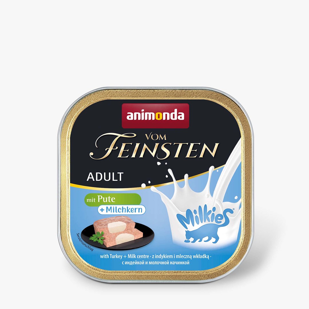 ANIMONDA Vom Feinsten Adult Milkies s krůtou a mléčnou náplní - mokré krmivo pro kočky - 100g