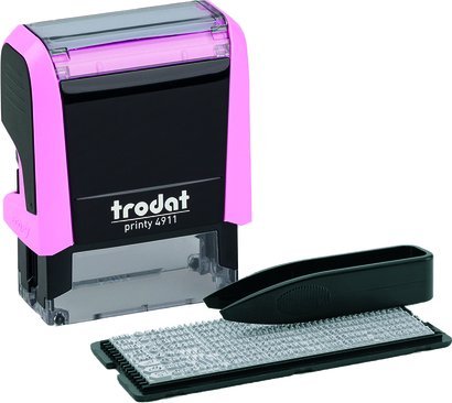 Trodat trodat Stempel Printy Typom 4.0/SB Paste rosa+Kis schw 4911